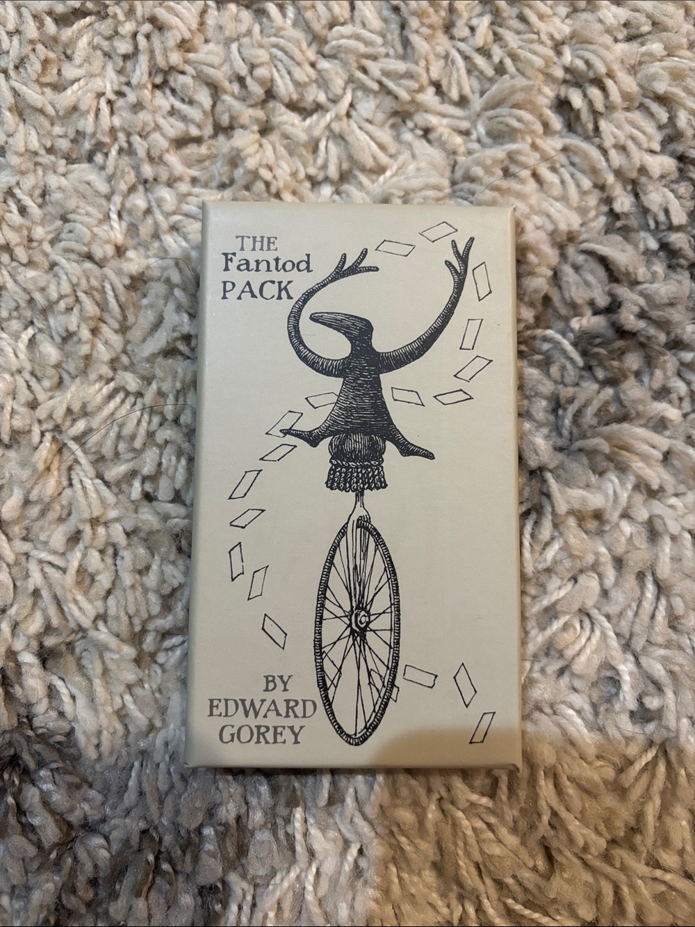 The Fantod Pack by Edward Gorey - Cream Playing Card Deck
